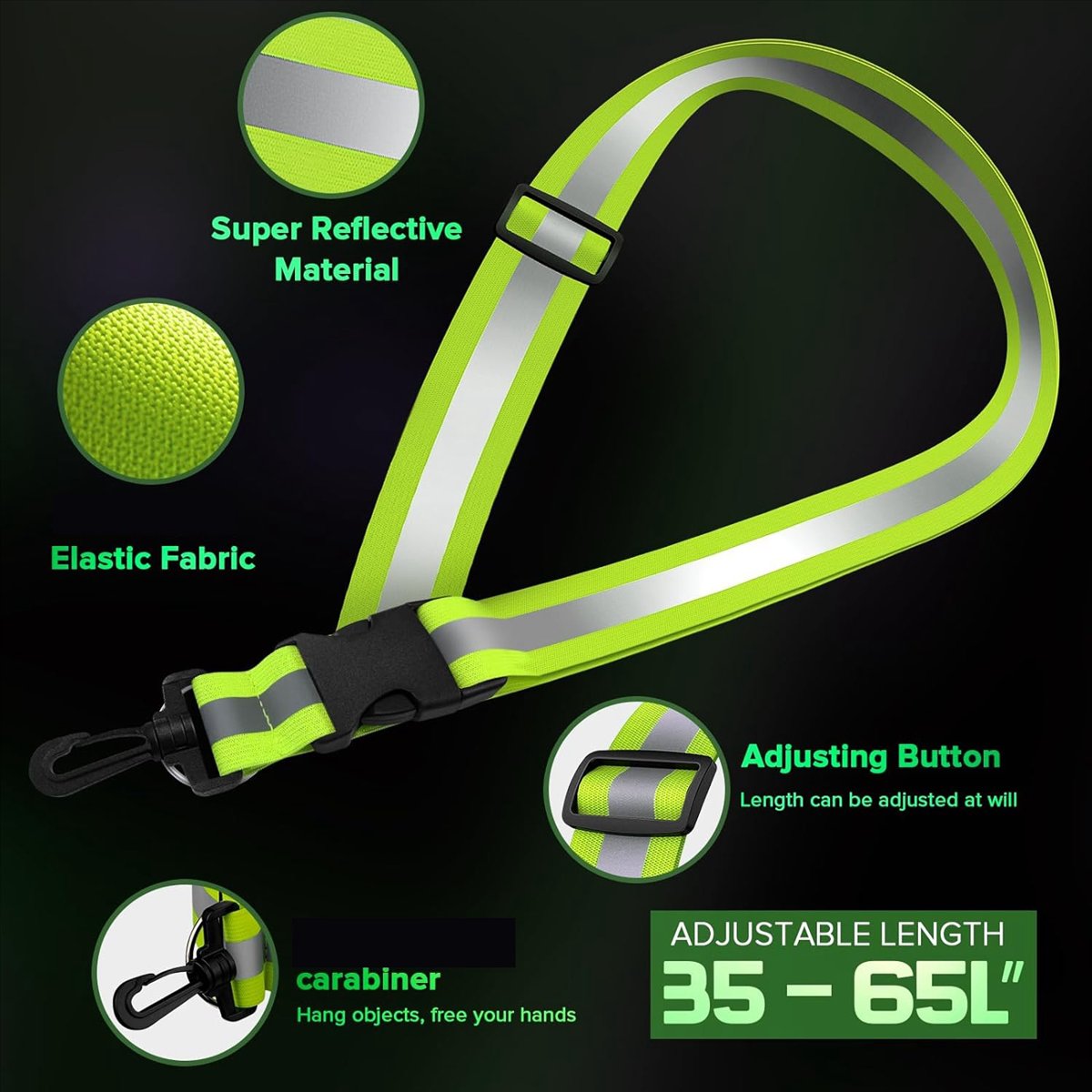 Running Gear At Night - ABXY Reflektierende Schleife für Nachtfahrten, Hochsichtbare