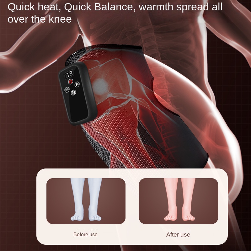 Beheizte und vibrierende Bein- – Knee Support Brace Bewertung und Preis